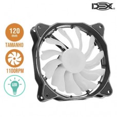 Cooler Fan 12x12cm LED DX-12F Dex - Branco